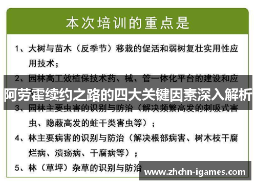阿劳霍续约之路的四大关键因素深入解析 阿劳霍续约之路的四大关键因素深入解析
